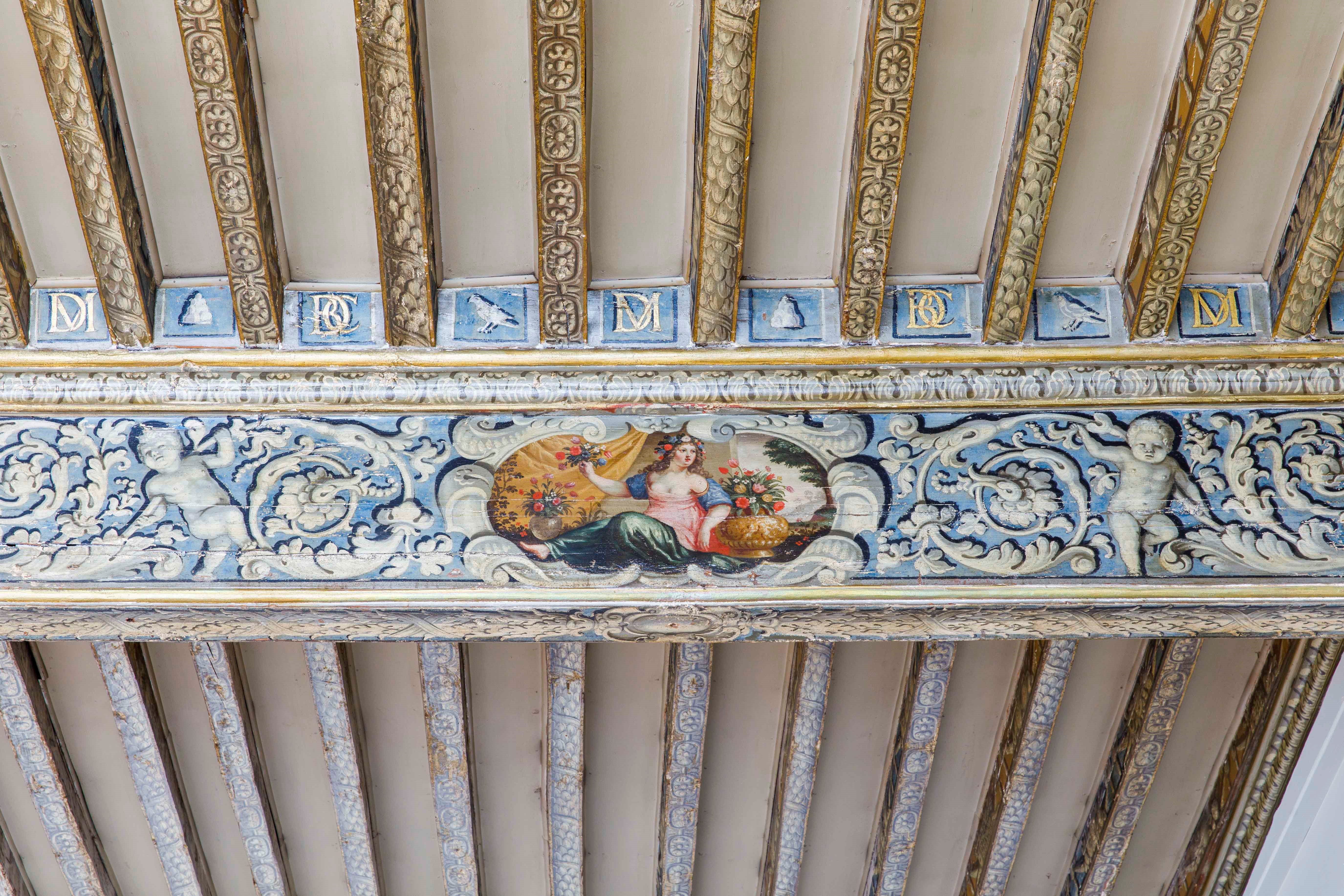 Palais Consulaire - Plafond peint Salle de Ciron XVIIe siècle - Lydie Lecarpentier Palais Consulaire - Plafond peint Salle de Ciron XVIIe siècle - Lydie Lecarpentier
